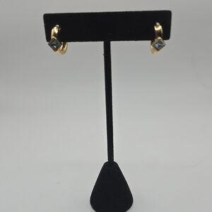 14k Gold and Aquamarine Earrings